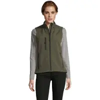 Sol Softshell Femme Sans Manches Rallye Vert Miltaire - Sol's 46801 - Taille XL