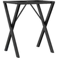 vidaXL Châssis de table de salle à manger en X 60x40x73 cm Acier