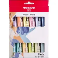 Amsterdam Kit de peinture acrylique pastel (20 ml)