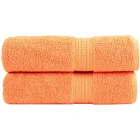 vidaXL Serviettes de douche de qualité supérieure SOLUND 2 pcs orange