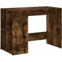 vidaXL Bureau chêne fumé 102x50x75 cm bois composite