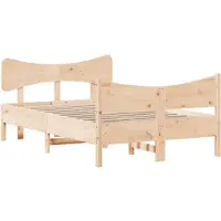 vidaXL Lit en bois massif sans matelas 120x190 cm pin