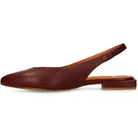 Manfield Escarpins à bride arrière rouge
