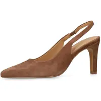 Manfield Escarpins à bride arrière marron