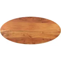 vidaXL Dessus de table 140x50x2,5 cm ovale bois massif d'acacia