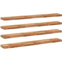 vidaXL Étagères flottantes 4 pcs 160x20x4 cm acacia massif à l'huile