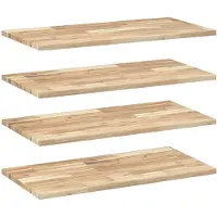 vidaXL Étagères flottantes 4 pcs 80x40x2 cm acacia massif non traité
