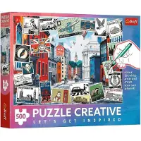 Trefl Puzzle Créatif Grü ß e de Londres 500 poupées