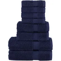 vidaXL Ensemble de serviettes de qualité supérieure SOLUND 8 pcs