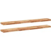 vidaXL Étagères flottantes 2 pcs 160x20x4 cm acacia massif à l'huile