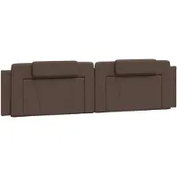 vidaXL Coussin de tête de lit "Viana" brun 200 cm similicuir