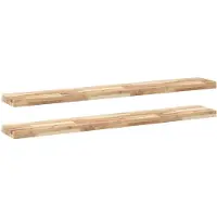 vidaXL Étagères flottantes 2 pcs 140x20x4 cm acacia massif non traité