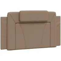 vidaXL Coussin de tête de lit "Viana" Cappuccino-Brun 100 cm Similicuir