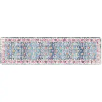 vidaXL Tapis lavable multicolore 80x300 cm antidérapant