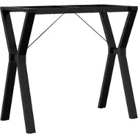 vidaXL Support de table à manger en forme de Y 80x40x73 cm acier