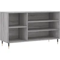 vidaXL Armoire à chaussures Sonoma gris 102x36x60 cm Bois d'ingénierie