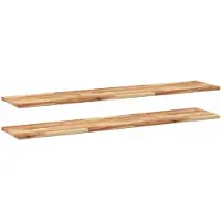 vidaXL Étagères flottantes 2 pcs 140x30x2 cm acacia massif à l'huile