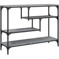 vidaXL Table console sonoma gris 100x30x75 cm bois d'ingénierie