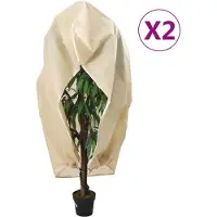 vidaXL Housses de protection pour plantes avec fermeture éclair 2 pcs