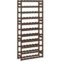 vidaXL Casier à bouteilles pour 77 bouteilles marron bois pin solide