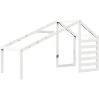 vidaXL Toit pour lit d'enfant blanc 188x97x113 cm Pin massif