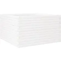 vidaXL Jardinière blanc 80x80x46 cm bois de pin massif