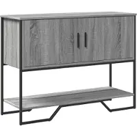 vidaXL Table console sonoma gris 100x35x74,5 cm bois d'ingénierie