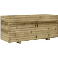 vidaXL Jardinière 110x40x49,5 cm bois de pin imprégné