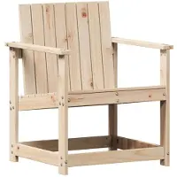 vidaXL Chaise de jardin 62x56x77 cm pin massif