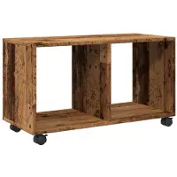 vidaXL Armoire à roulettes vieux bois 72x33x42,5 cm bois d'ingénierie