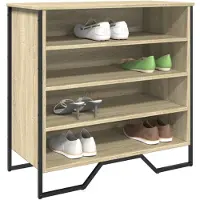 vidaXL Armoire à chaussures chêne sonoma 80x38x78 cm bois d'ingénierie