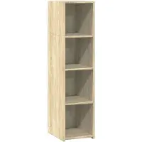 vidaXL Highboard chêne Sonoma 30x41x124 cm Matériau dérivé du bois