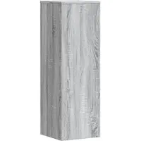 vidaXL Support pour plantes sonoma gris 33x33x100 cm bois d'ingénierie