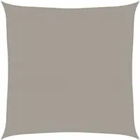 vidaXL Voile d'ombrage 160 g/m² carré gris clair 5x5 m PEHD