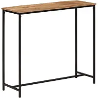 vidaXL Table console 80x30x74 cm bois massif de manguier et fer