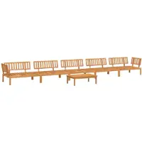 vidaXL Ensemble de 6 canapés de jardin en palettes en bois massif d'acacia