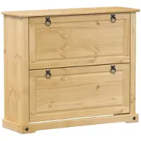 vidaXL Armoire à chaussures Corona 99x32x85 cm bois de pin massif