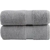vidaXL Serviettes d'invité de qualité supérieure SOLUND 2 pcs gris