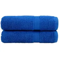 vidaXL Serviettes de douche de qualité supérieure SOLUND 2 pcs bleu