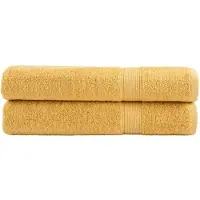 vidaXL Serviettes de qualité supérieure SOLUND 2 pcs doré 600 g/m²
