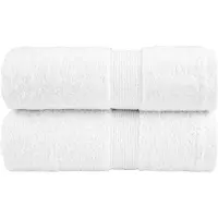 vidaXL Serviettes d'invité de qualité supérieure SOLUND 2 pcs blanc
