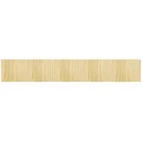 vidaXL Tapis rectangulaire naturel clair 80x500 cm bambou