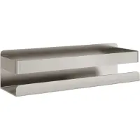 vidaXL Étagère de douche 23x6,5x6 cm acier inoxydable 304 brossé