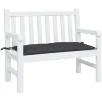 vidaXL Coussin de banc de jardin noir 100x50x7 cm tissu oxford