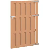 vidaXL Porte De Jardin 100 X 150 Cm Wpc Et Aluminium Marron