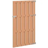 vidaXL Porte De Jardin 100 X 180 Cm Wpc Et Aluminium Marron