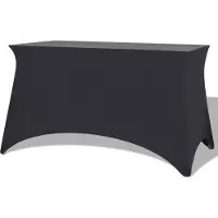 vidaXL Housses extensibles pour table 2 pcs 120x60,5x74 cm Anthracite