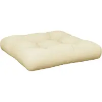 vidaXL Coussin de palette crème 58x58x10 cm tissu