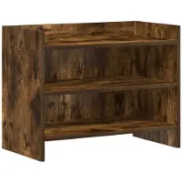 vidaXL Meuble TV 60 x 33 x 47 cm en aggloméré chêne fumé