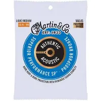 Martin Ma545 - Jeu De Cordes Guitare Acoustique - Authentic Sp Bluegrass - Light/Medium 12,5-55